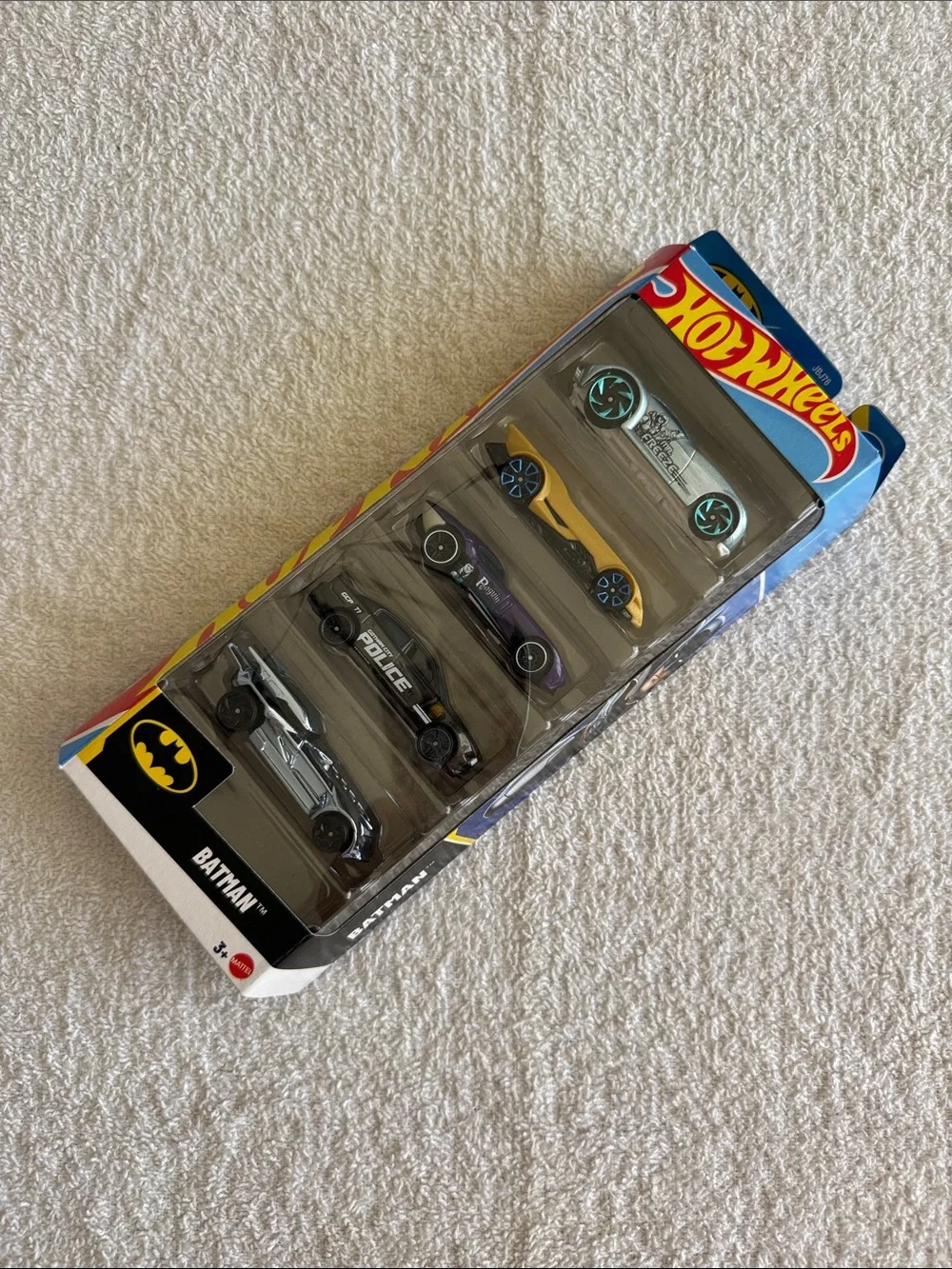 Hot Wheels Batman 5 Pack Kids Toy Cars - Multi-Color